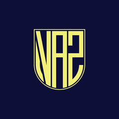 vaz letter logo design