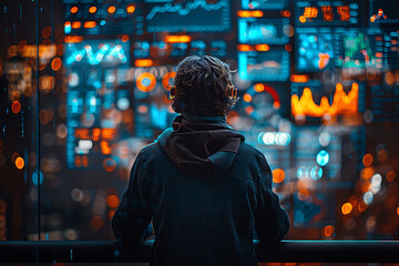 Obraz premium Business analysts working with complex datasets using data visualizations and analytical tools to derive insights