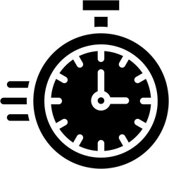 Vector Icon Stopwatch, Urgent, Time Management, Time, Time And Date