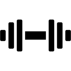 Vector Icon Dumbbell, Weights, Gym, Tools And Utensil, Dumbbells