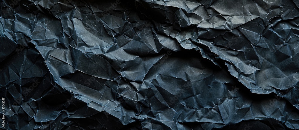 Poster textured dark paper with creases creating a sophisticated copy space image.
