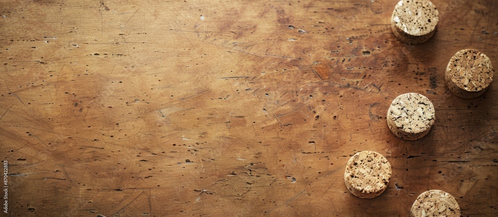 Poster corrugated paper background with an empty corkboard for copy space image.