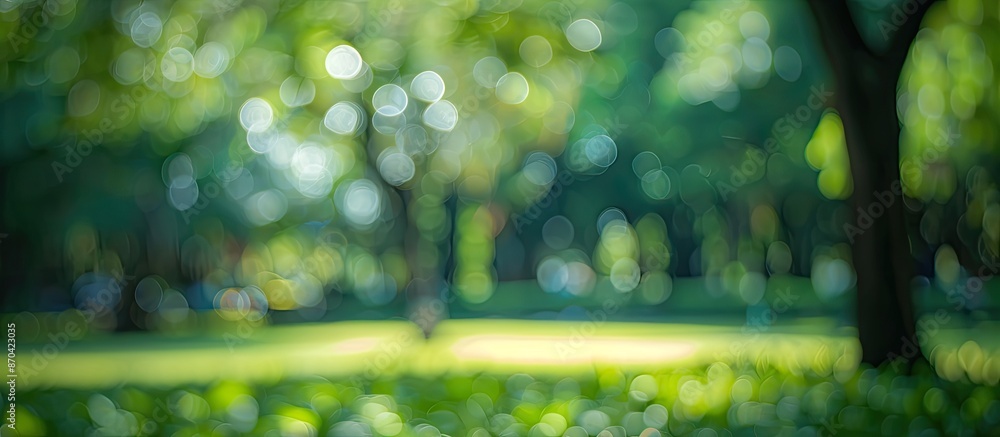 Canvas Prints blurred abstract green nature view in a bangkok park, ideal for copy space image.