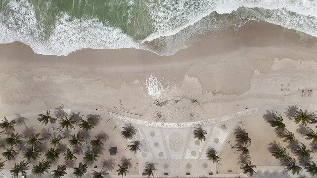 Al-Dhariz Beach in Salalah from above