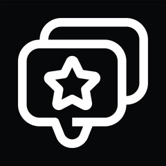 Speech Bubbles with Star in the Middle