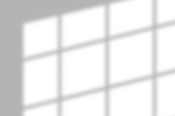 Shadow from light window.  Window shadow effect. Reflect sun beams on wall. Reflecting shades shadow  isolated on transparant background. shadow png overlay