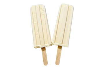 Ice cream wooden stick isolated on transparent background