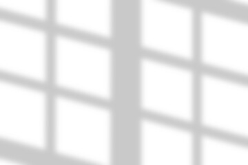 Shadow from light window.  Window shadow effect. Reflect sun beams on wall. Reflecting shades shadow  isolated on transparant background. shadow png overlay