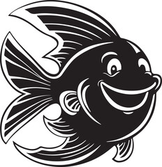 Fish vector Icon. Sea Food illustration symbol. Farm Element logo