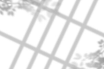 Shadow from light window.  Window shadow effect. Reflect sun beams on wall. Reflecting shades shadow  isolated on transparant background. shadow png overlay