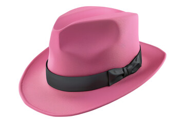 Pink hat isolated on transparent background