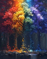 Generative ai. fantasy tree