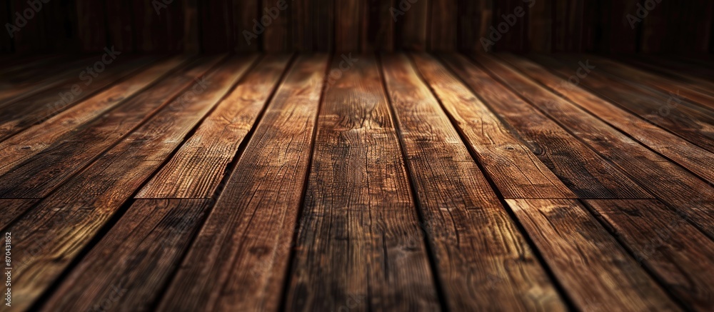 Poster abstract background with a brown wood texture, perfect empty template for copy space image.