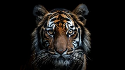 Fototapeta premium Close-up Portrait of a Majestic Tiger