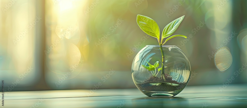 Aufkleber concept of saving within the business and finance realm captured in a copy space image.