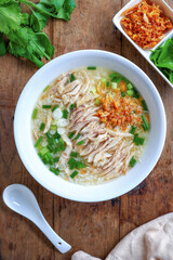 Rice, porridge, rice porridge chicken , chicken rice soup , soup, thai food, asian food,