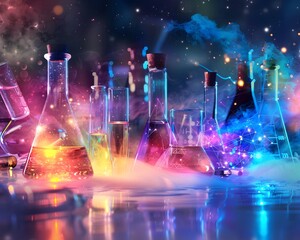 Science laboratory background