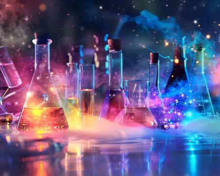 Science laboratory background