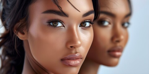 Portrait of young African American woman with flawless skin beauty treatment concept. Concept Beauty Photoshoot, Flawless Skin, African American Women, Beauty Treatment Concept, Portrait Photography