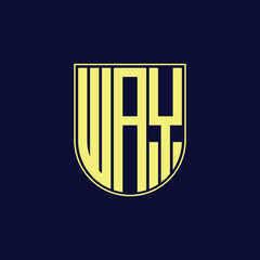 way letter logo design