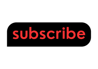 Subscribe icon on white background