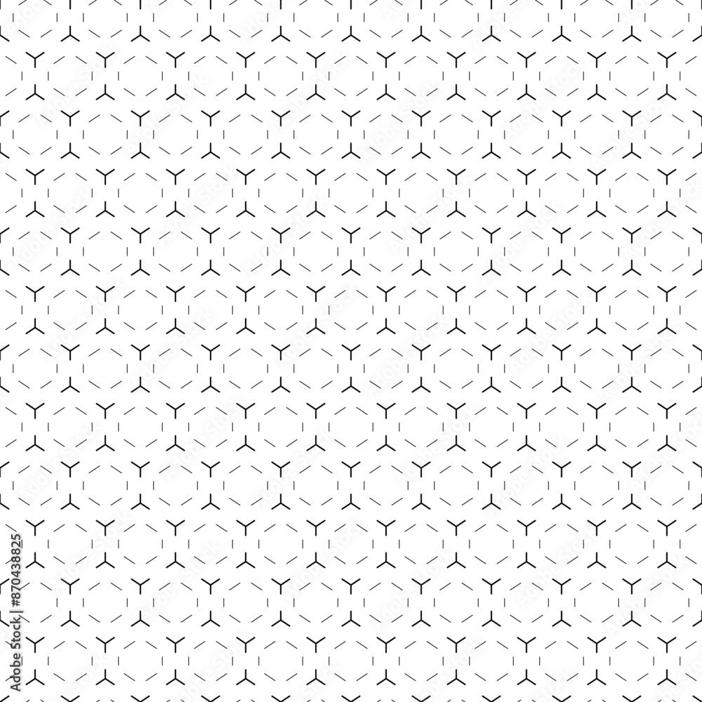 Poster abstract line geometric hexagon shape seamless pattern minimal vector simple illustration background