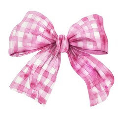 Furniture accessories PNG Coquette gingham bow ribbons.