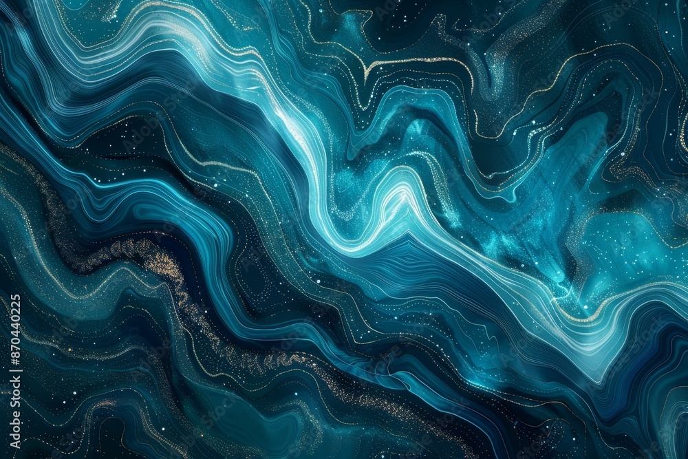 Poster Decorative marble pattern texture abstract background. Image can be used as a background or wallpaper. Blue marble pattern texture abstract background.