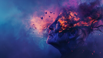 old woman with dementia