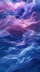 Obraz premium Abstract background with blue and purple colors. Close-up shot of liquid flowing on white surface. Highly detailed in abstract style.