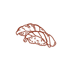 Sushi Line Art Illustrations Delicate Designs for Culinary Art Lovers