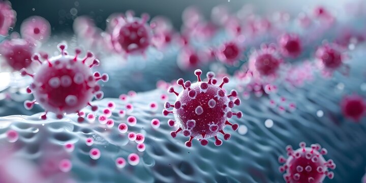 Viewing viruses and bacteria through electron microscopy for virology and bacteriology. Concept Electron Microscopy, Virology, Bacteriology, Microorganisms Study, Research Techniques