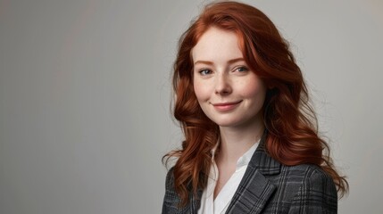 Fototapeta premium The professional redhead woman