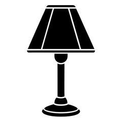 Table lamp icon, logo isolated vector art illustration