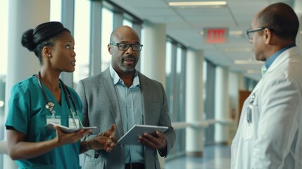 Fototapeta premium The Doctors in Discussion