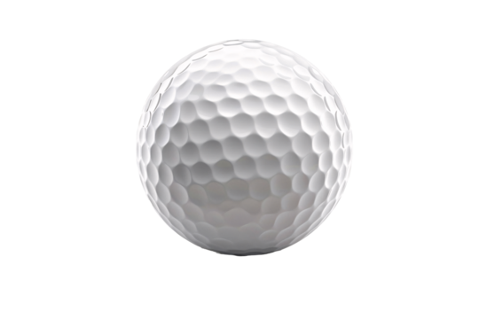 a close up of a golf ball