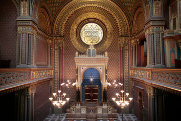 The Spanish synagogue built in 1868.  Prague. Czech Republic.