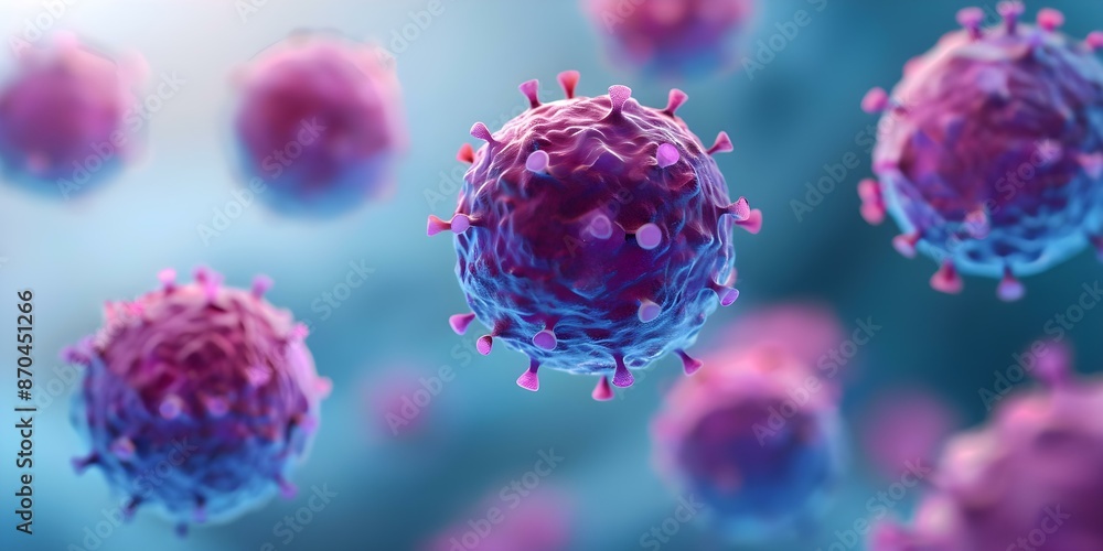 Poster understanding the functions and roles of cd4 and cd8 cells in immunity. concept cd4 cells, cd8 cells