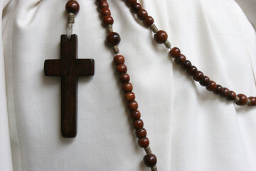 Rosary worn by a Dominican nun. Catholic Church. France.