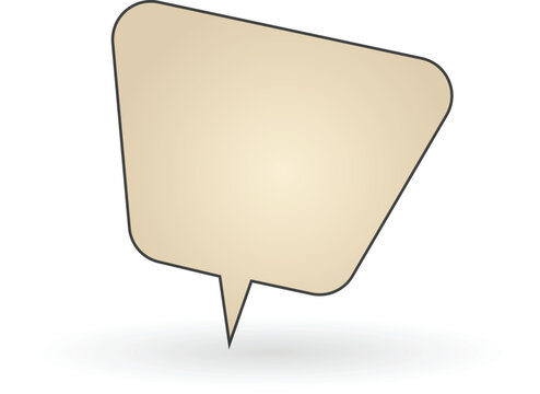 Speech bubble can be used as comic