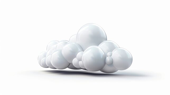 The rawpixel stock image shows 3d realistic clouds cartoon white sky outdoors.