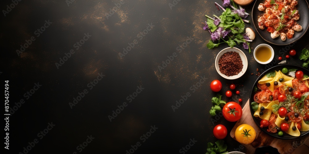 Poster Pasta with Tomatoes and Herbs