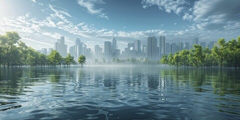 Urban climate resilience planning ensuring cities can withstand and recover from climate challenges.