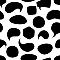Vector seamless pattern with speech bubbles. Design for wallpaper, wrapping, stationery, textile.