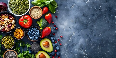 Banner with copy space featuring healthy food diet lifestyle and weight loss. Concept Healthy Eating, Diet Tips, Weight Loss Journey, Nutritious Recipes, Lifestyle Changes