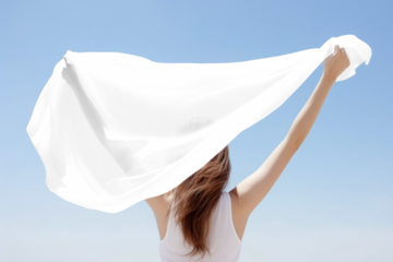 Scarf mockup png apparel, transparent design