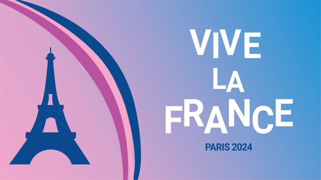 Sports background for event, tournament or invitation. Paris Championship Sports Event in 2024 background banner.