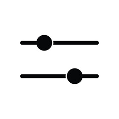 filter icon vector sign on transparent background