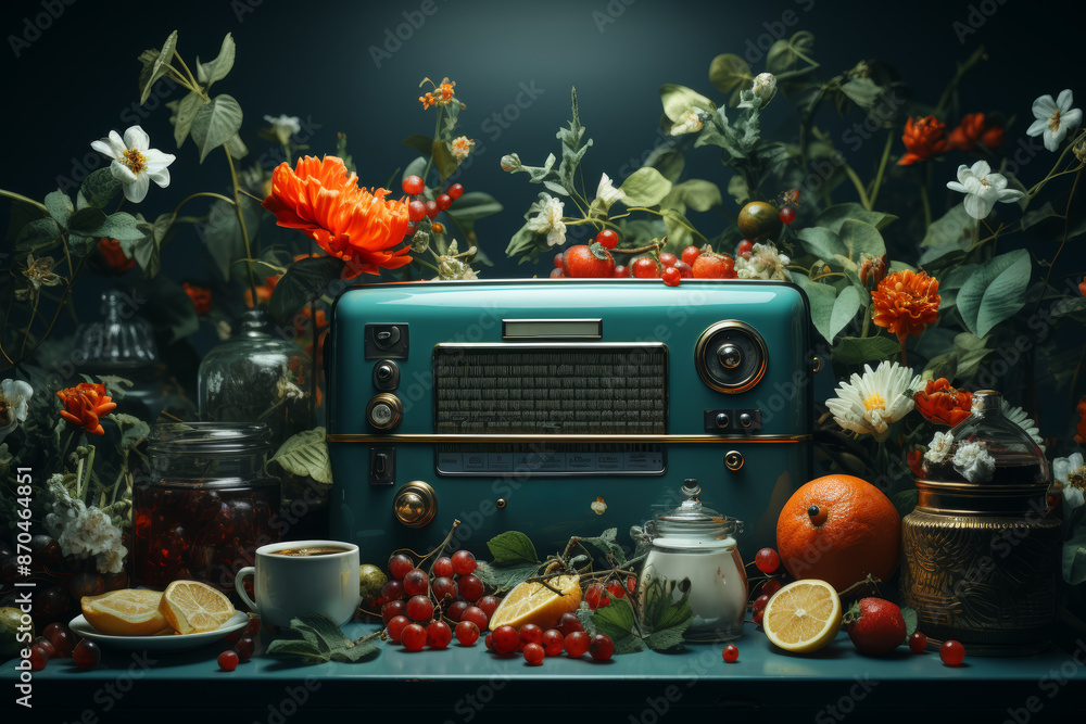 Poster a surreal montage of surreal elements, juxtaposing dreamlike imagery with everyday objects to create