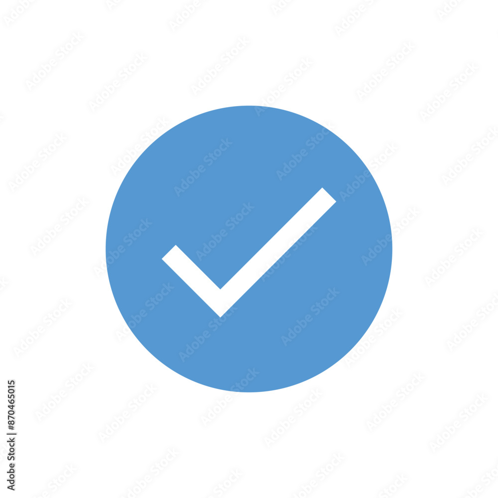Poster verified icon vector isolated on white background. verification check mark. vector